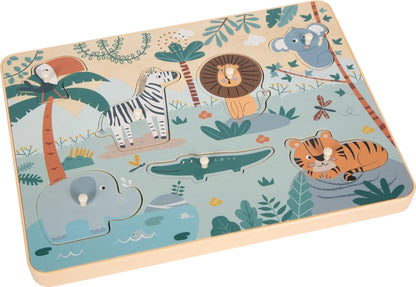 Small Foot - Small Foot - Houten Dierengeluiden Puzzel Safari