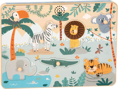 Small Foot - Small Foot - Houten Dierengeluiden Puzzel Safari