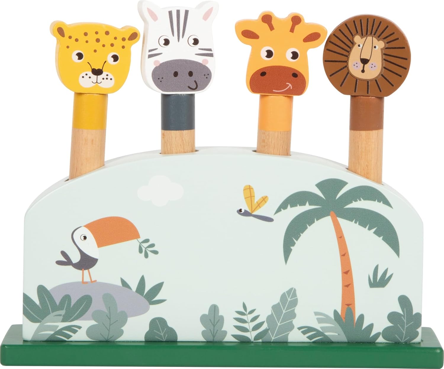 Small Foot - Small Foot - Houten Dierenvormenspel Safari FSC