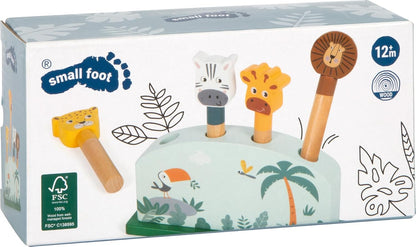 Small Foot - Small Foot - Houten Dierenvormenspel Safari FSC