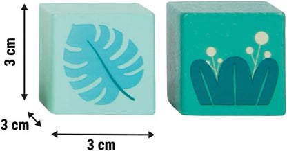Small Foot - Small Foot - Houten Bouwblokken Jungle Friends FSC - 50dlg.