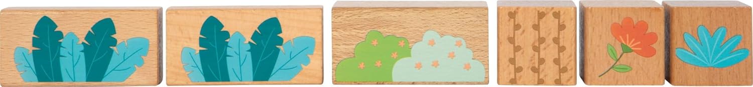 Small Foot - Small Foot - Houten Bouwblokken Jungle Friends FSC - 50dlg.