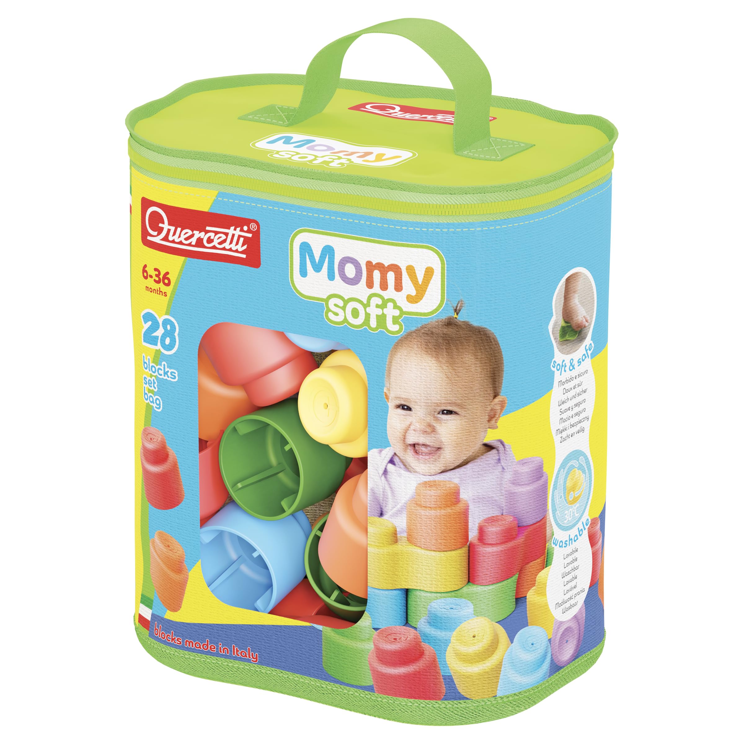 Quercetti - Quercetti Momy Soft Bouwblokken - 28dlg.
