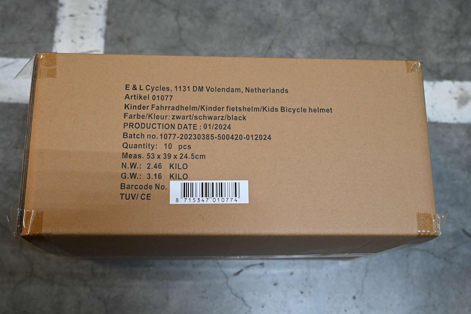 Volare Fietshelm - Kids - Zwart - 47-51 cm (1077