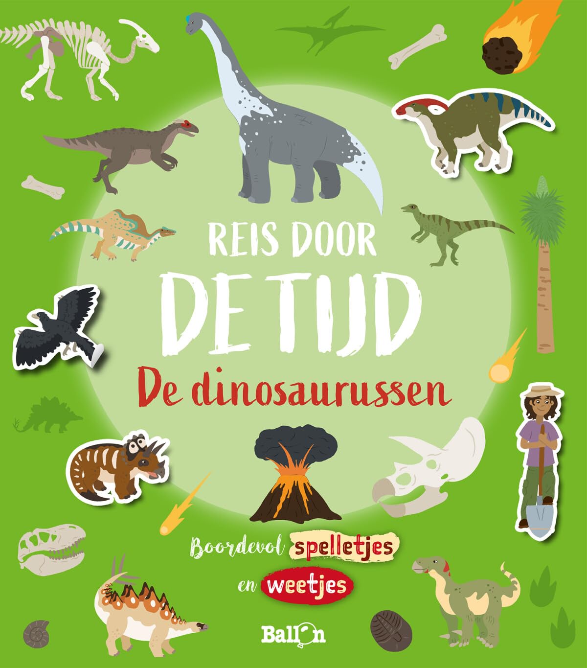Standaard Uitgeverij - Stickerboek Reis Door de Tijd - De Dinosoaurussen