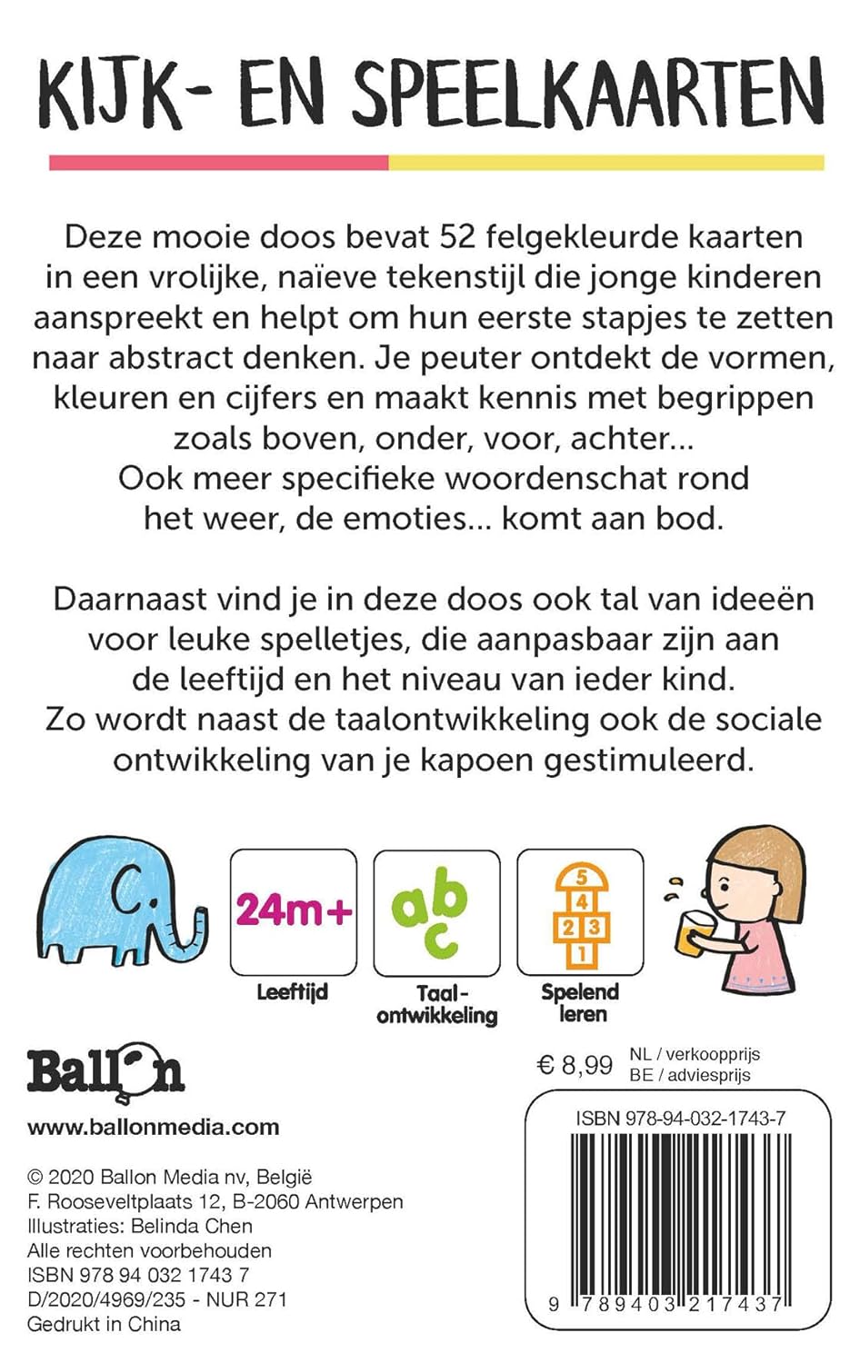 Standaard Uitgeverij - Kijk- en Speelkaarten - Mijn 100 eerste begrippen