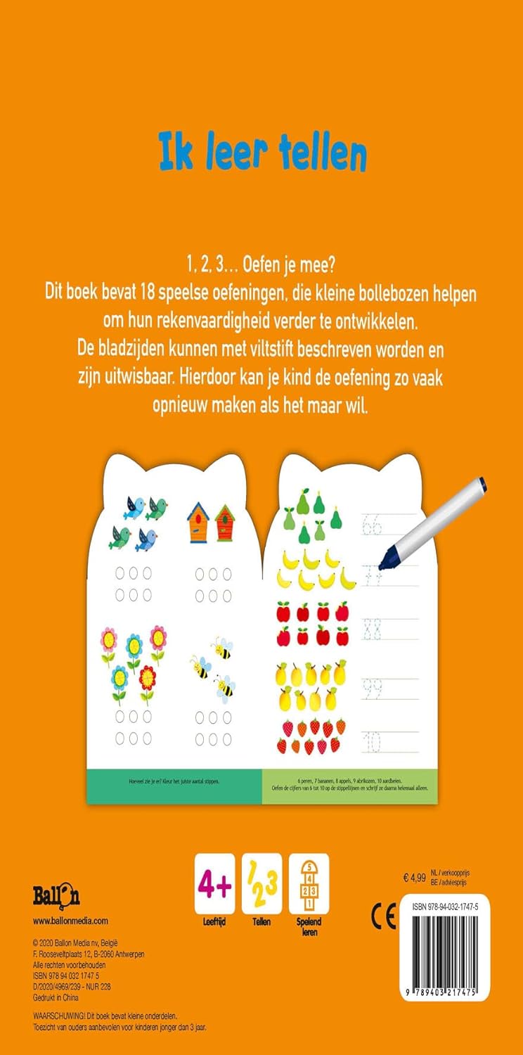 Standaard Uitgeverij - Ik Leer Tellen 4+