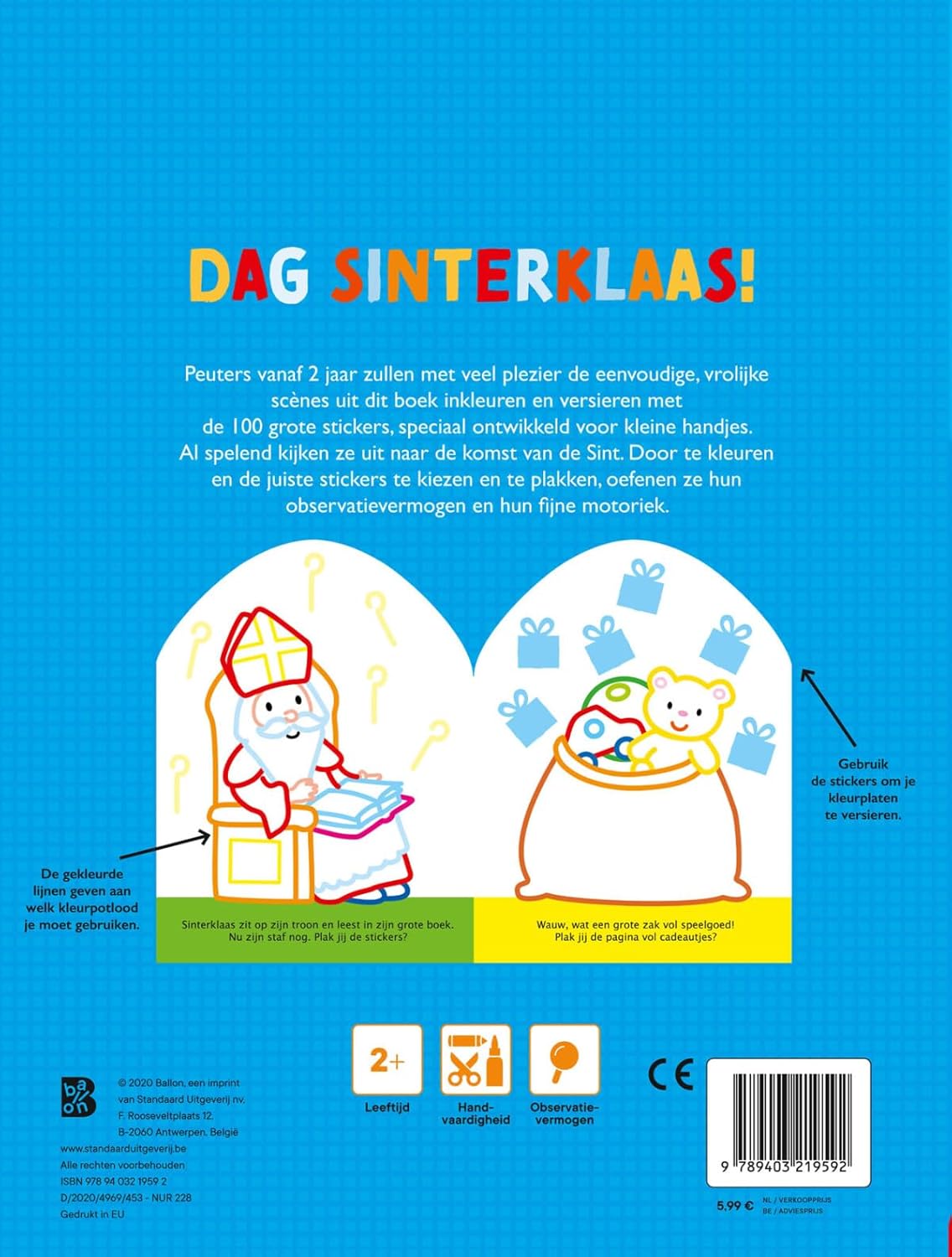 Plakken en Kleuren - Dag Sinterklaas!