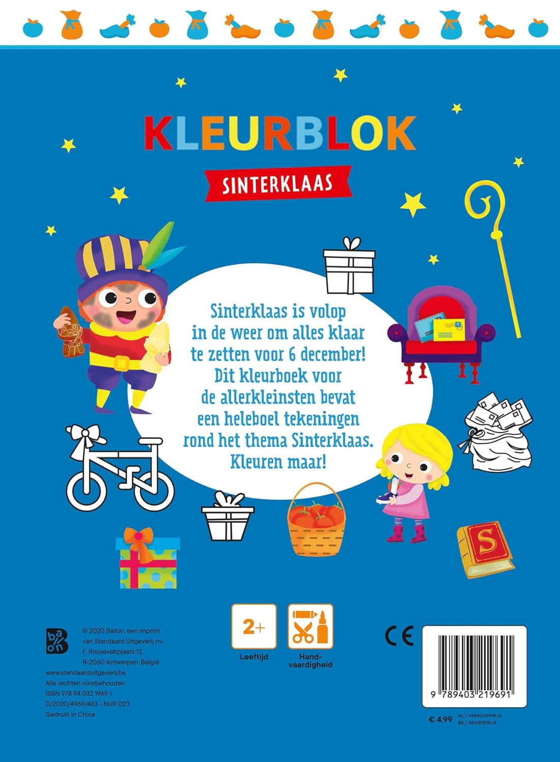 Standaard Uitgeverij - Kleurblok Sinterklaas