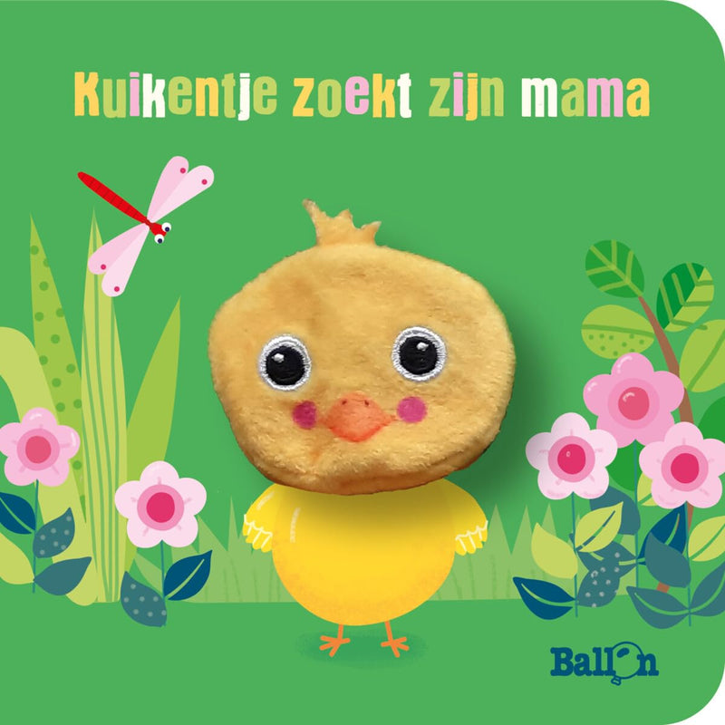 Standaard Uitgeverij - Kartonboek met Vingerpopje - Kuikentje Zoekt Zijn Mama