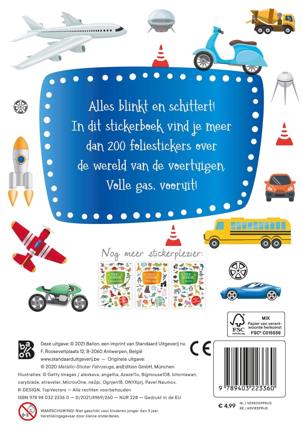 Standaard Uitgeverij - Glitter Foliestickers - Voertuigen