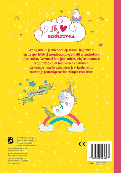 Standaard Uitgeverij - Vriendenboek Eenhoorns