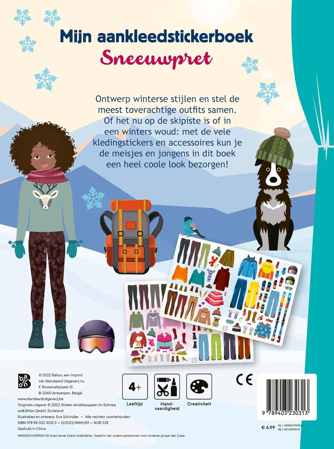 Standaard Uitgeverij - Mijn aankleedstickerboek - Sneeuwpret