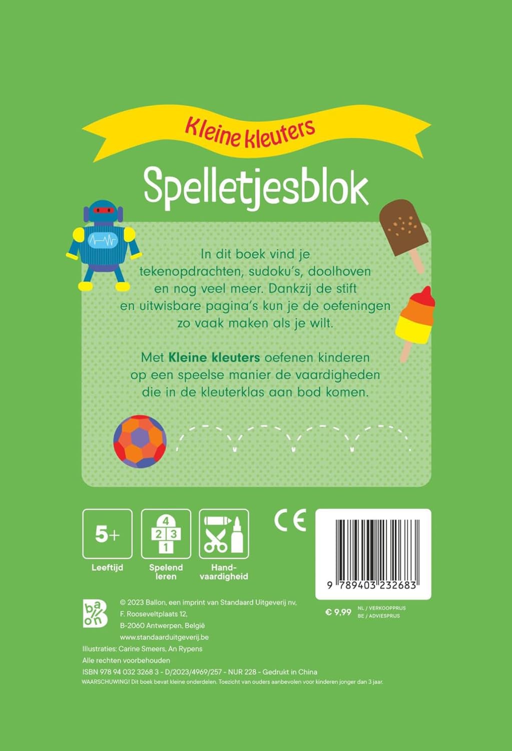 Standaard Uitgeverij - Spelletjesblok met Viltstift 5+
