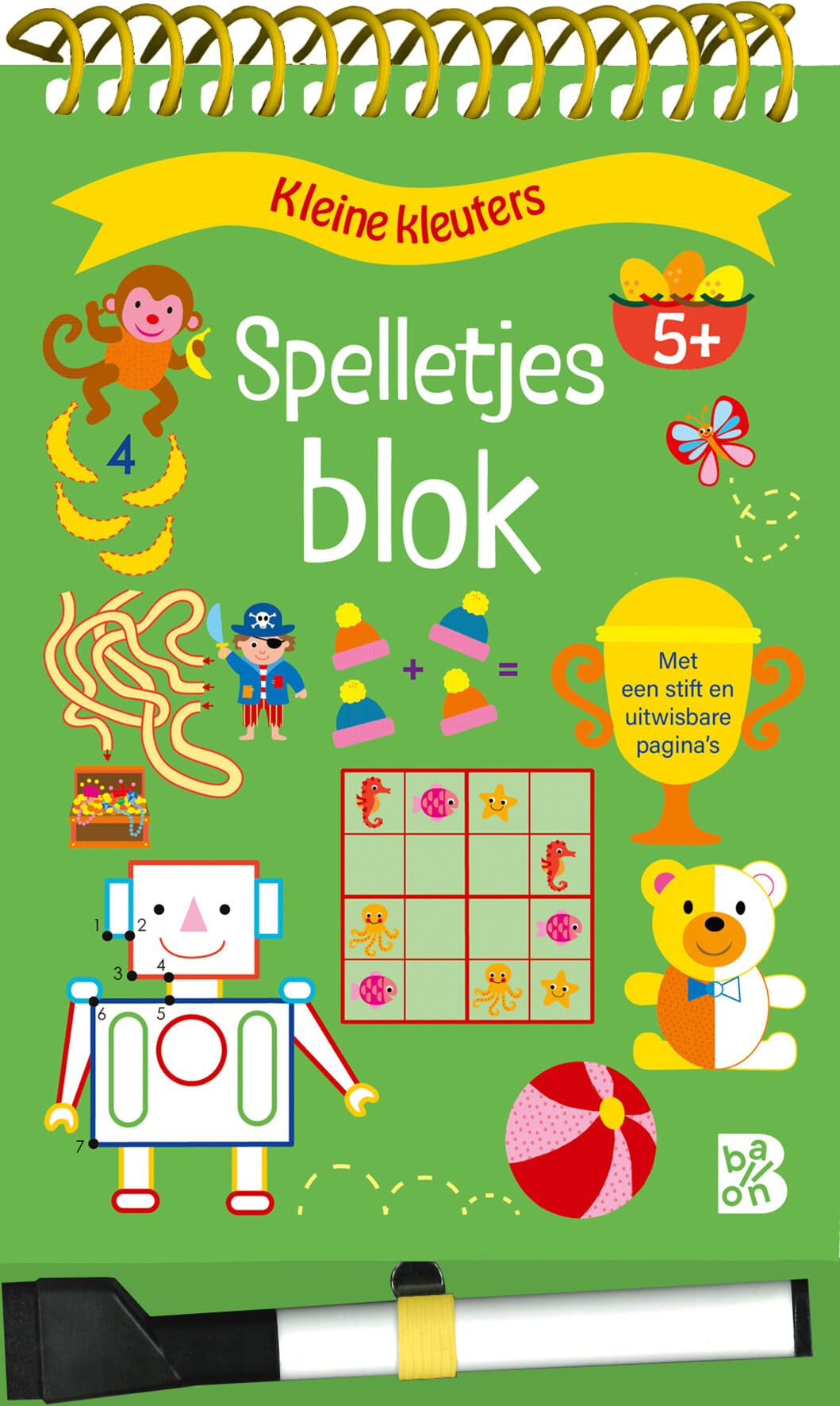 Standaard Uitgeverij - Spelletjesblok met Viltstift 5+