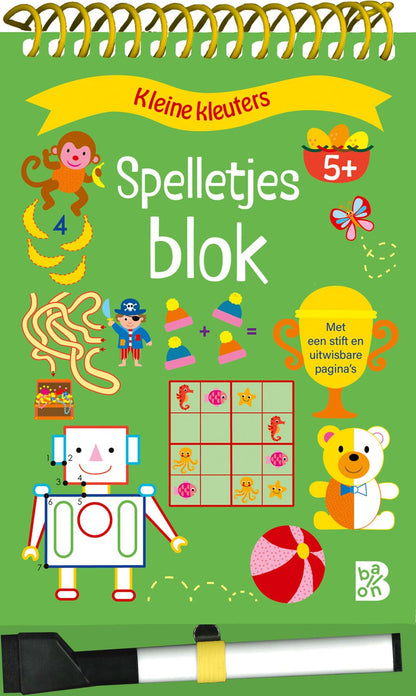 Standaard Uitgeverij - Spelletjesblok met Viltstift 5+