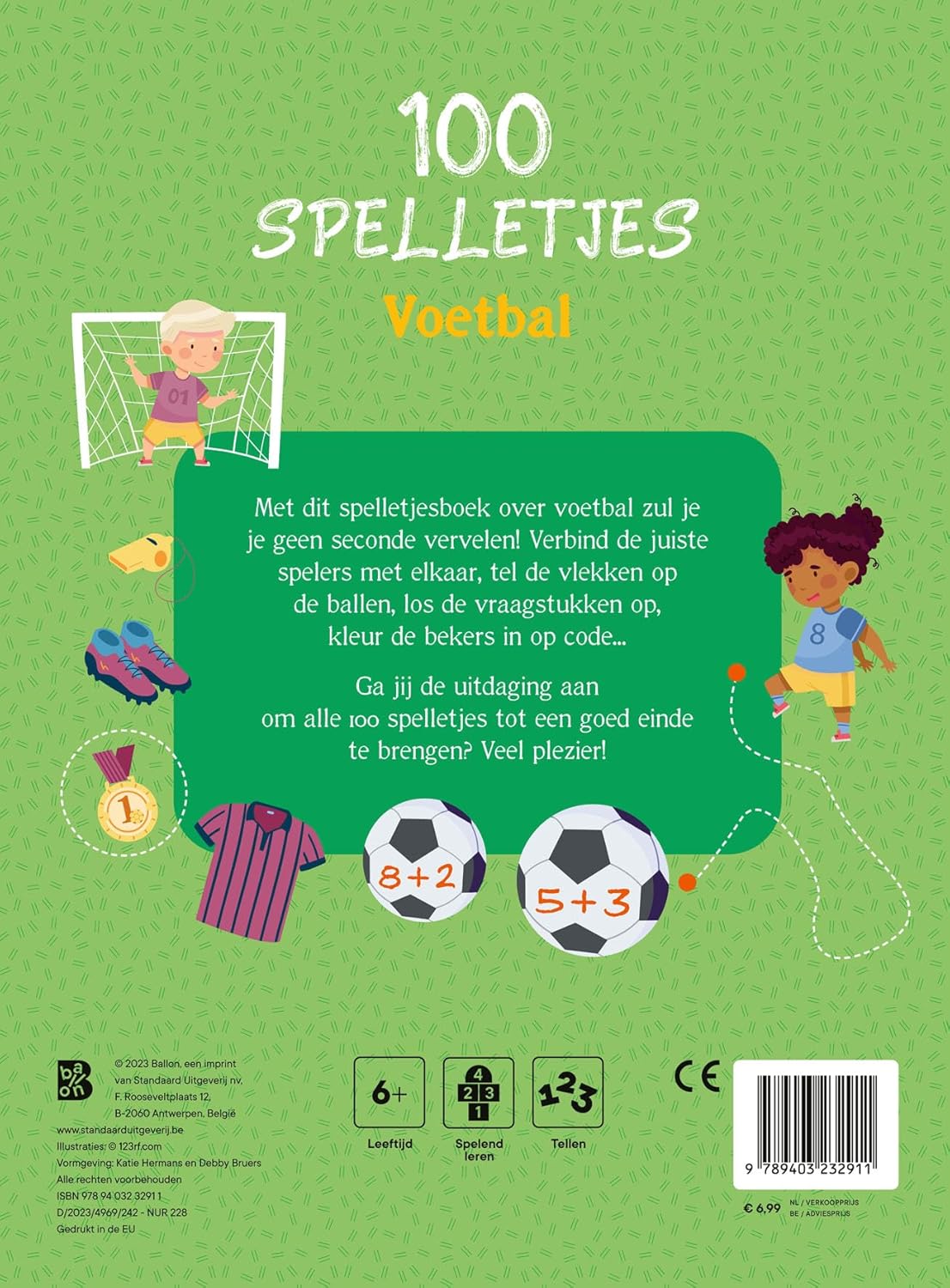 Standaard Uitgeverij - 100 Spelletjes Voetbal 6+