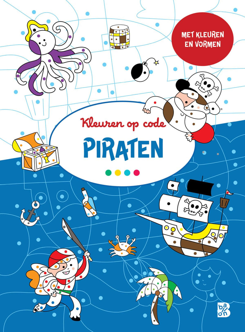 Standaard Uitgeverij - Kleuren op Code: Piraten 3+