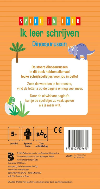 Standaard Uitgeverij - Ik leer Schrijven Dinosaurussen