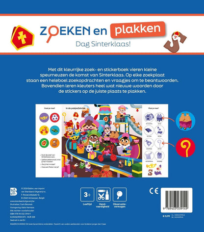 Standaard Uitgeverij - Zoeken en Plakken - Dag Sinterklaas! 3+