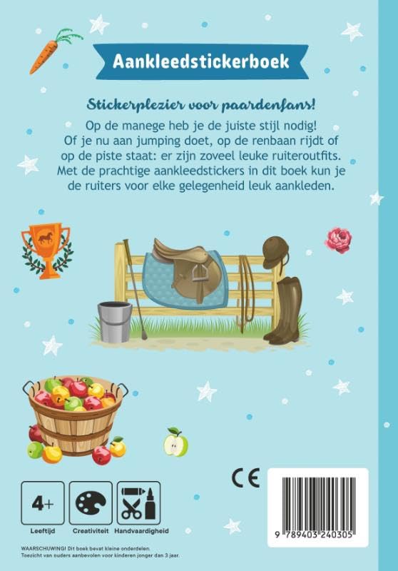 Standaard Uitgeverij - Mini Aankleedstickerboek - Paarden