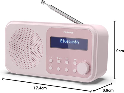 Radio Portatile Digitale Tokio Rosa