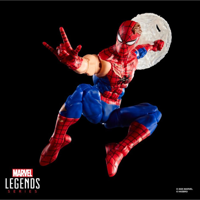 Marvel Legends Series Magic: The Gathering Battle-Damaged Spider-Man, Action Figure plus Exclusive Foil Trading Card