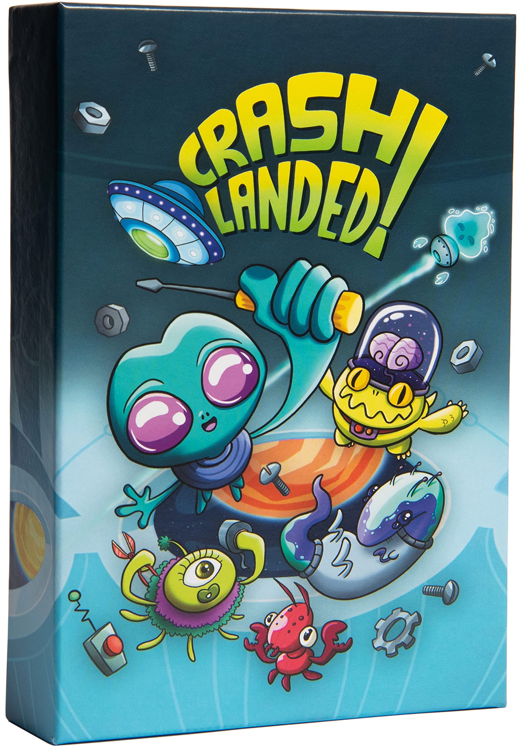 Crash Landed! Fast-paced Fun Family Card Game | 2+ Players | Adults & Kids Ages 8+ | Perfect for Game Night, Gifts, Travel & Family Fun