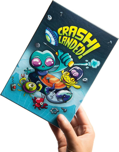 Crash Landed! Fast-paced Fun Family Card Game | 2+ Players | Adults & Kids Ages 8+ | Perfect for Game Night, Gifts, Travel & Family Fun