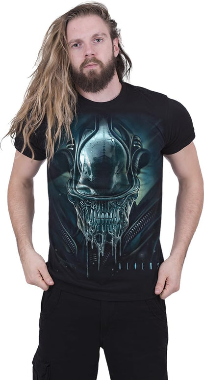 Alien - Xenomorph (Unisex Black T-Shirt Front ) Medium