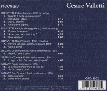 Evening with Cesare Valletti