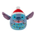 Squishmallows Original 8-Inch Disney Holiday Stitch with Santa Hat and String Lights | Collectable Cute Plush Toy, Cuddly Toys for Children, Soft Toys, Cute Teddies Suitable for Girls and Boys Ages 3+