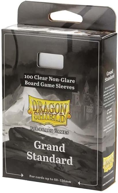 Dragon Shield Board Game Sleeves | Non-Glare Card Sleeves for Tabletop Games | Durable, Smooth Shuffle Feel & Acid-Free, Compatible with Gloomhaven, Wingspan & More | Grand Standard - 1 Pack