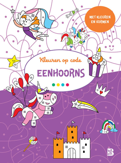 Standaard Uitgeverij - Kleuren op Code - Eenhoorns 3+