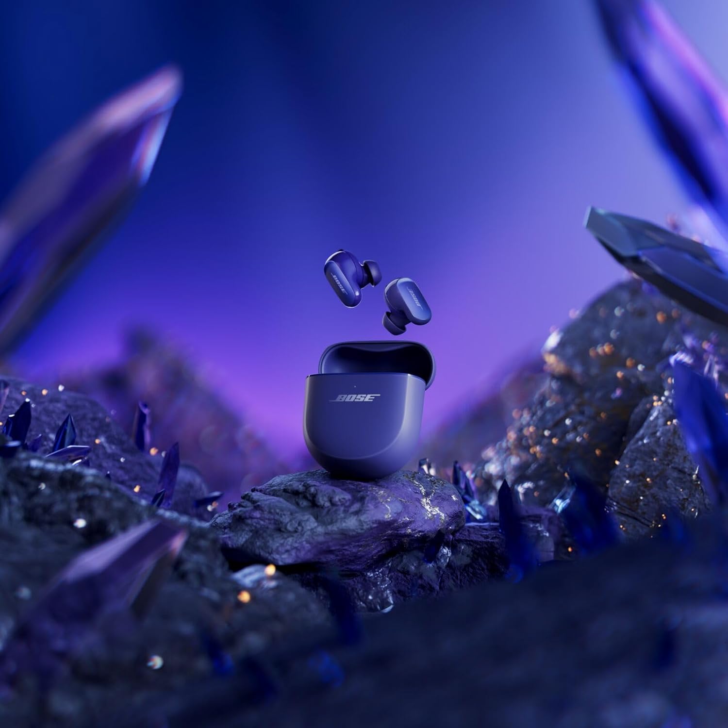 Bose QuietComfort Ultra Bluetooth Earbuds (2nd Gen), Wireless Noise Cancelling earbuds, Up to 6 hours battery, IPX4 Rating, Immersive Audio, Deep Bass, Midnight Violet - Limited Edition