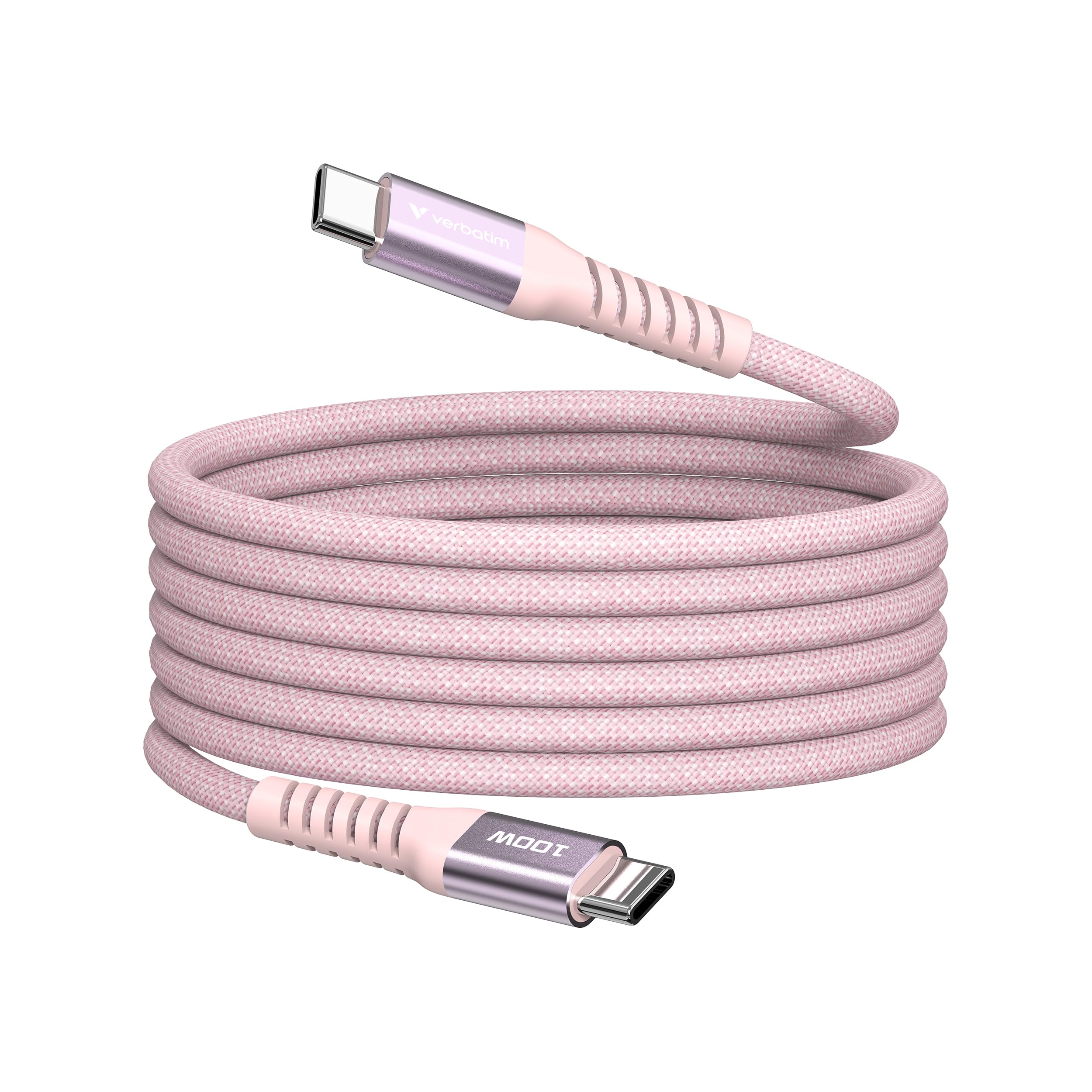 Verbatim - Sync & Charge Magnetic Cable - 100W Usb-C To Usb-C 120 Cm