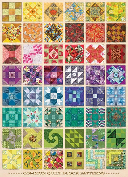 Cobblehill Puzzles 1000 pc -Common Quilt Blocks