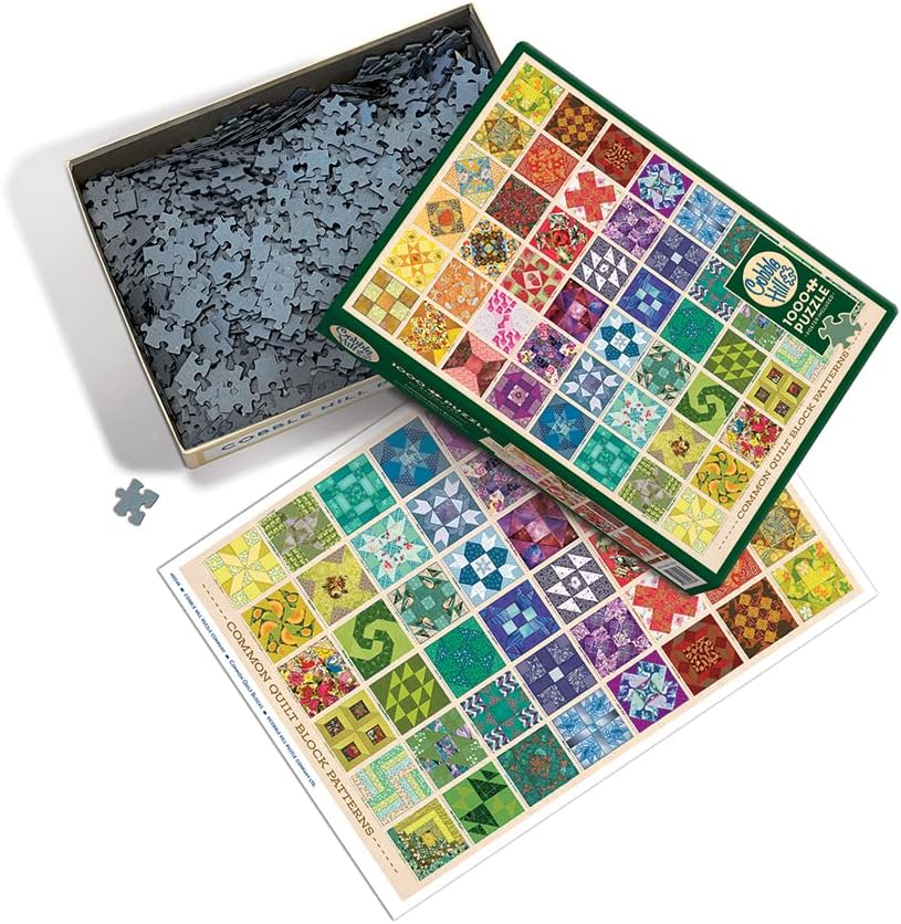 Cobblehill Puzzles 1000 pc -Common Quilt Blocks