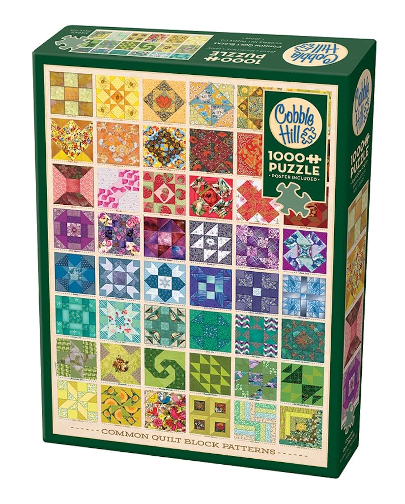Cobblehill Puzzles 1000 pc -Common Quilt Blocks