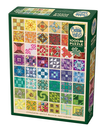 Cobblehill Puzzles 1000 pc -Common Quilt Blocks