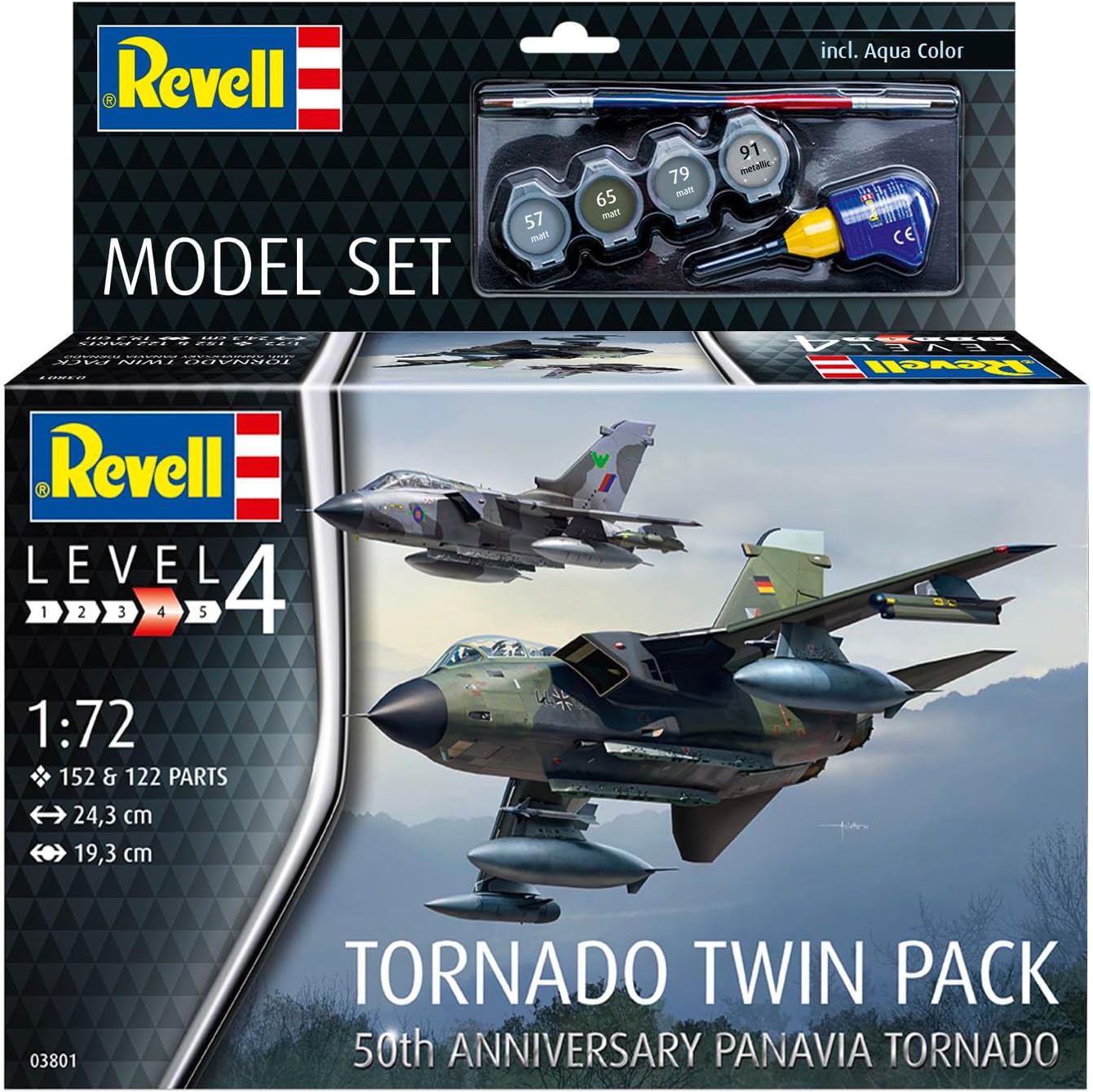 REVELL - Model Set Tornado Twin Pack 50th Anniversary 1:72 /Toys