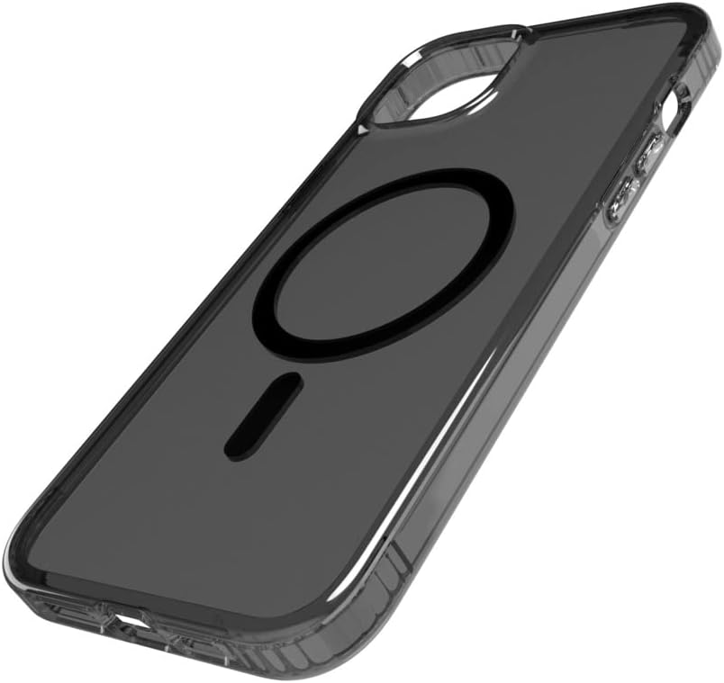 Tech21 Evo Tint hoesje voor iPhone 14 Plus, Geschikt voor MagSafe, standaard telefoonhoesje, Antimicrobieel materiaal, antraciet, valbescherming: 3.6m