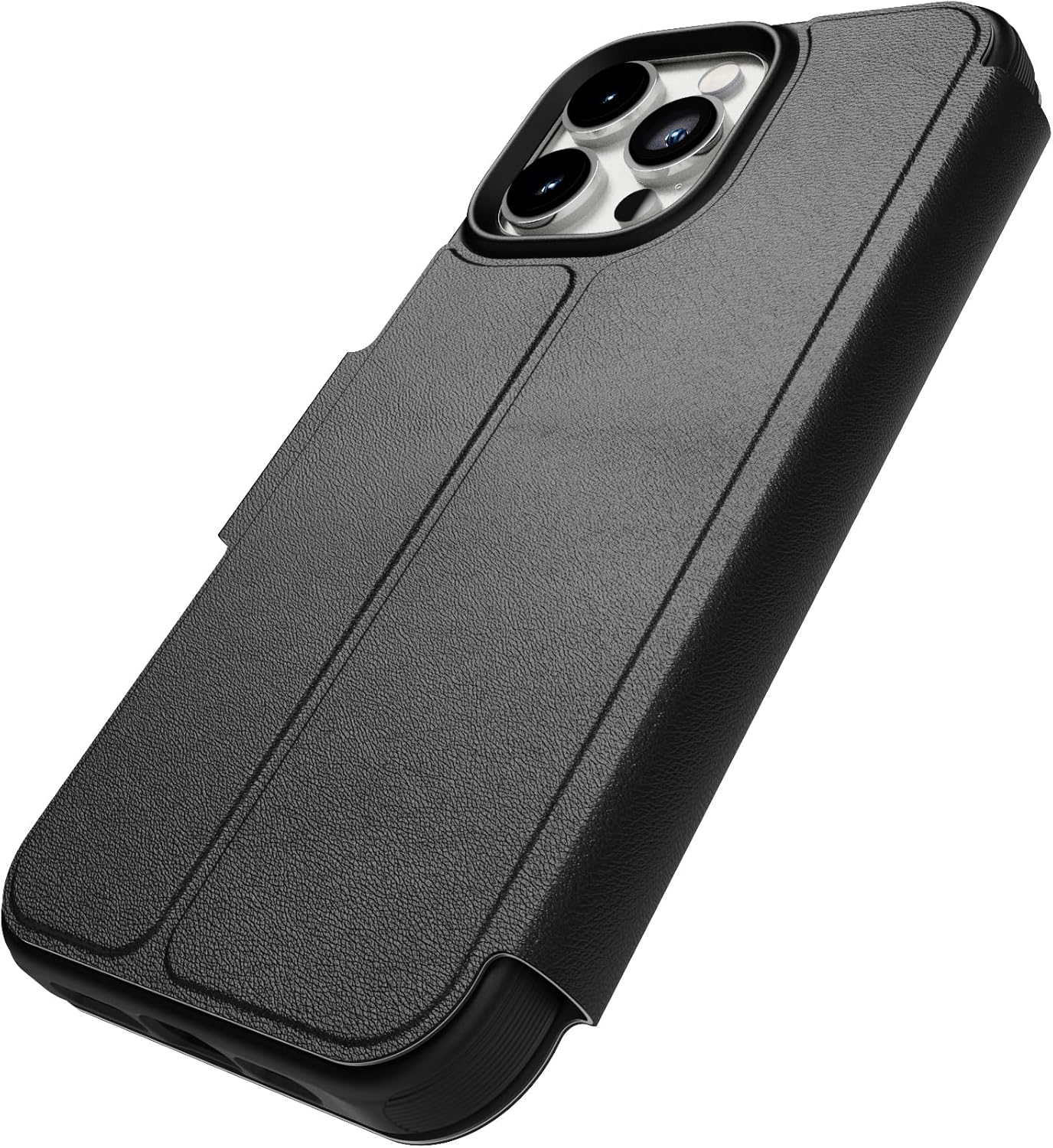 Tech 21 EvoLite Wallet Case voor iPhone 14 Pro Max - 3 kaartsleuven walle, Zwart