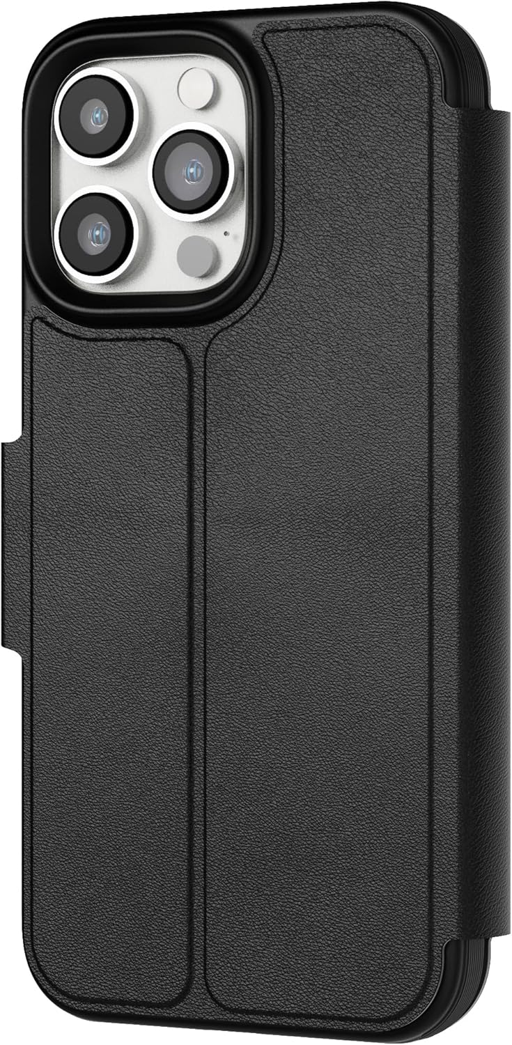 Tech 21 EvoLite Wallet Case voor iPhone 14 Pro Max - 3 kaartsleuven walle, Zwart