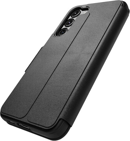 Tech 21 EvoLite Wallet Case voor Galaxy S23-3 kaartsleuf, slagbescherming, zwart