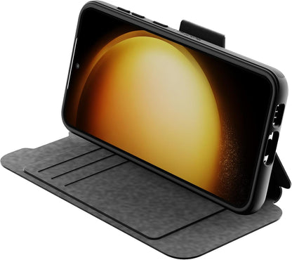 Tech 21 EvoLite Wallet Case voor Galaxy S23-3 kaartsleuf, slagbescherming, zwart