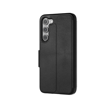 Tech 21 EvoLite Wallet Case voor Galaxy S23-3 kaartsleuf, slagbescherming, zwart