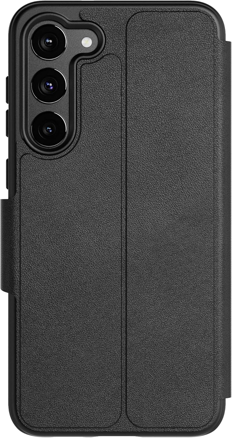 Tech 21 EvoLite Wallet Case voor Galaxy S23-3 kaartsleuf, slagbescherming, zwart