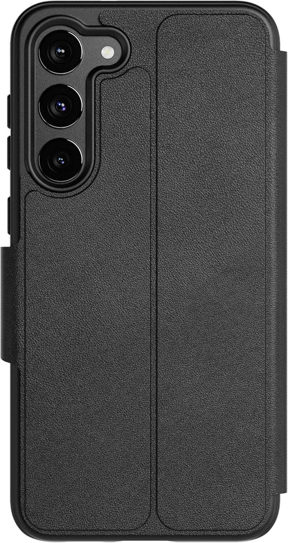 Tech 21 EvoLite Wallet Case voor Galaxy S23-3 kaartsleuf, slagbescherming, zwart