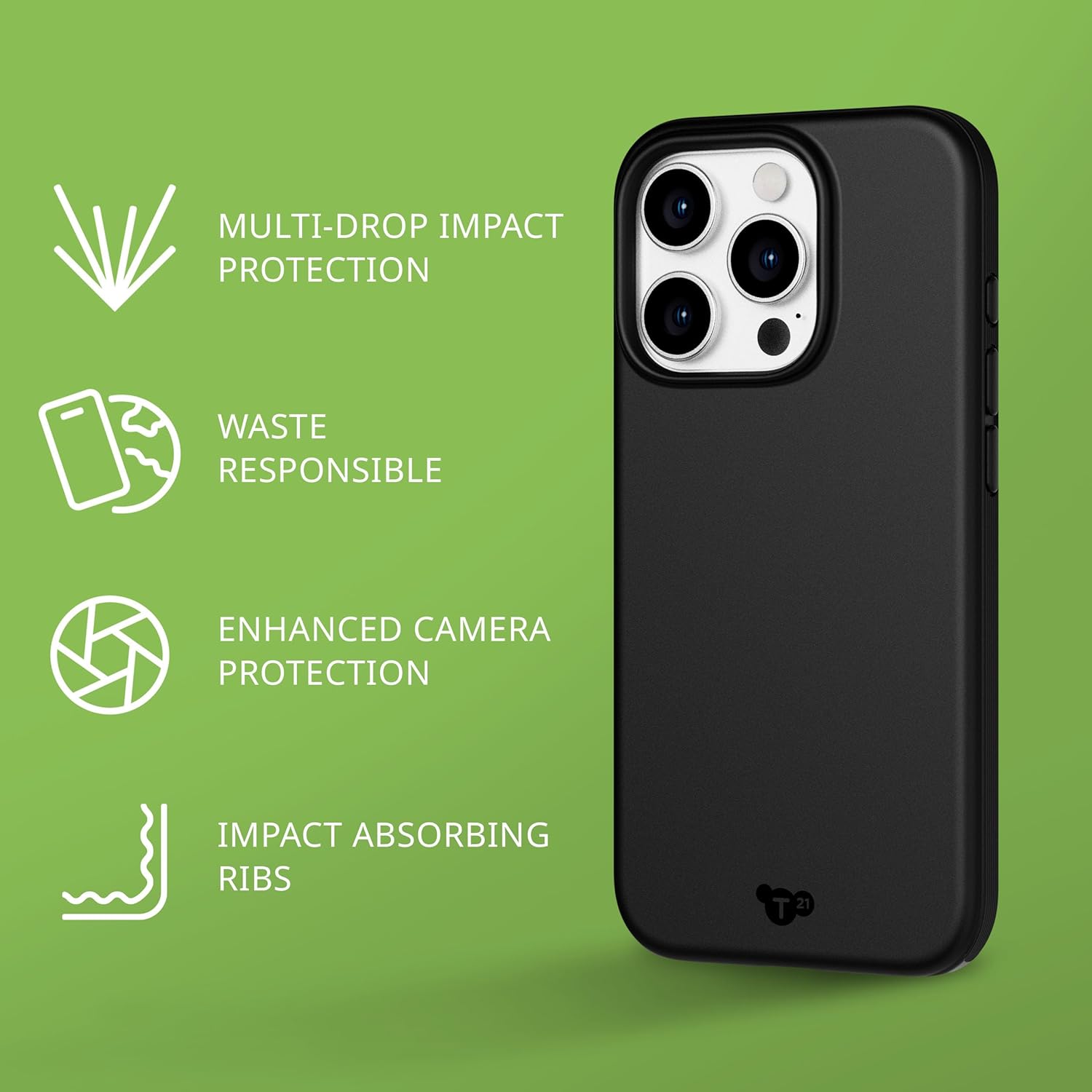 Tech21 - Evo Lite Iphone 15 Pro Black